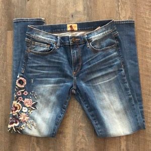 Embroidered jeans